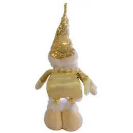 Christmas Extending Snowman Sitting Back